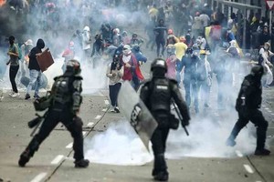 ELLITORAL_391568 |  Imagen ilustrativa La jornada de protestas transcurrió en las principales ciudades del país pero hubo disturbios en lugares como Bogotá, Pasto, Medellín y en Manizales, donde manifestantes se enfrentaron a la Policía.