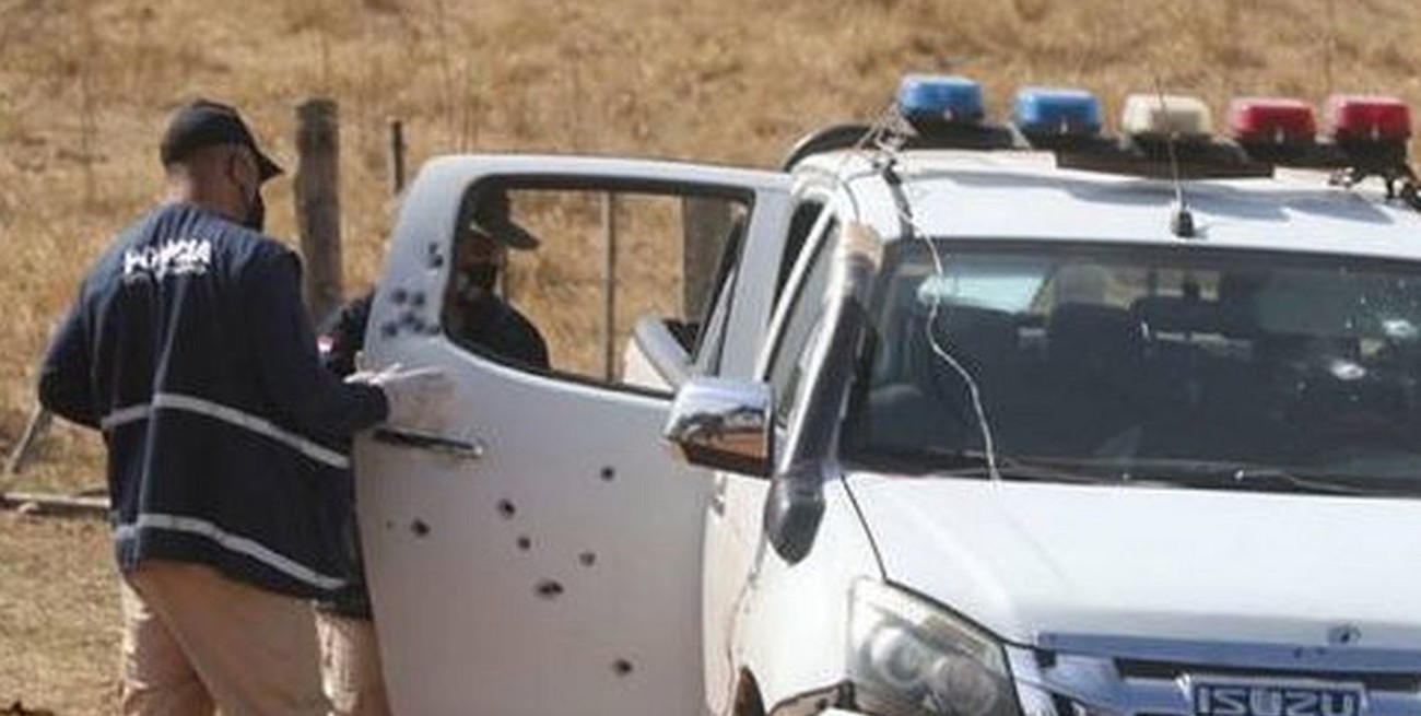 Dos policías y un guardia de seguridad muertos en un ataque a balazos en Paraguay