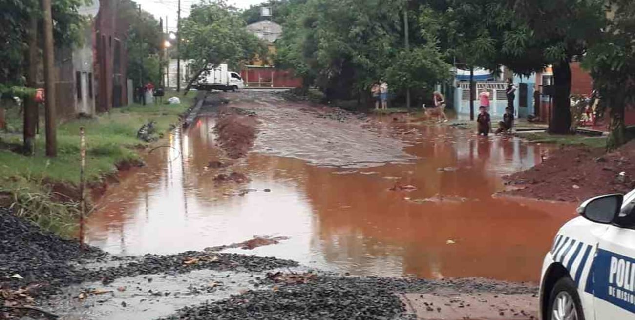 Un fuerte temporal de viento y lluvia afectó a la provincia de Misiones