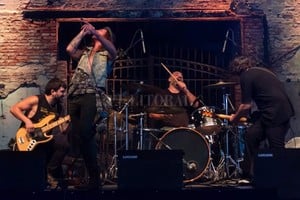 ELLITORAL_379927 |  Gentileza Leandro Olivo Nicolás Bordón, BonziJavier  Mono  Farelli y Deicas, en una oportunidad de reencuentro en vivo con el público presencial.