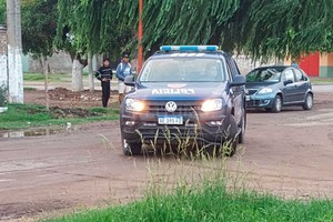El Litoral La policía trabajaba en el lugar. Se encontraron vainas servidas.