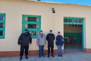 El Litoral Un momento del emotivo acto donde la campana vuelve a sonar.