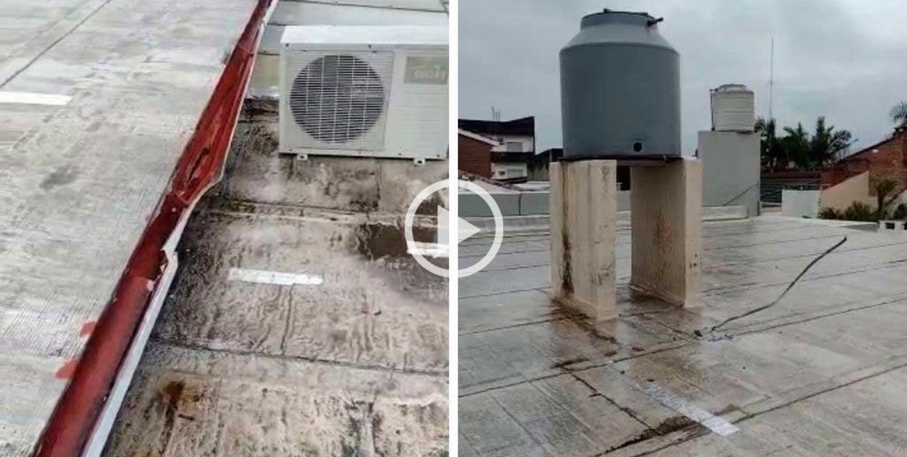 Insólito hecho de inseguridad en Santa Fe: se robaron los caños de agua del techo