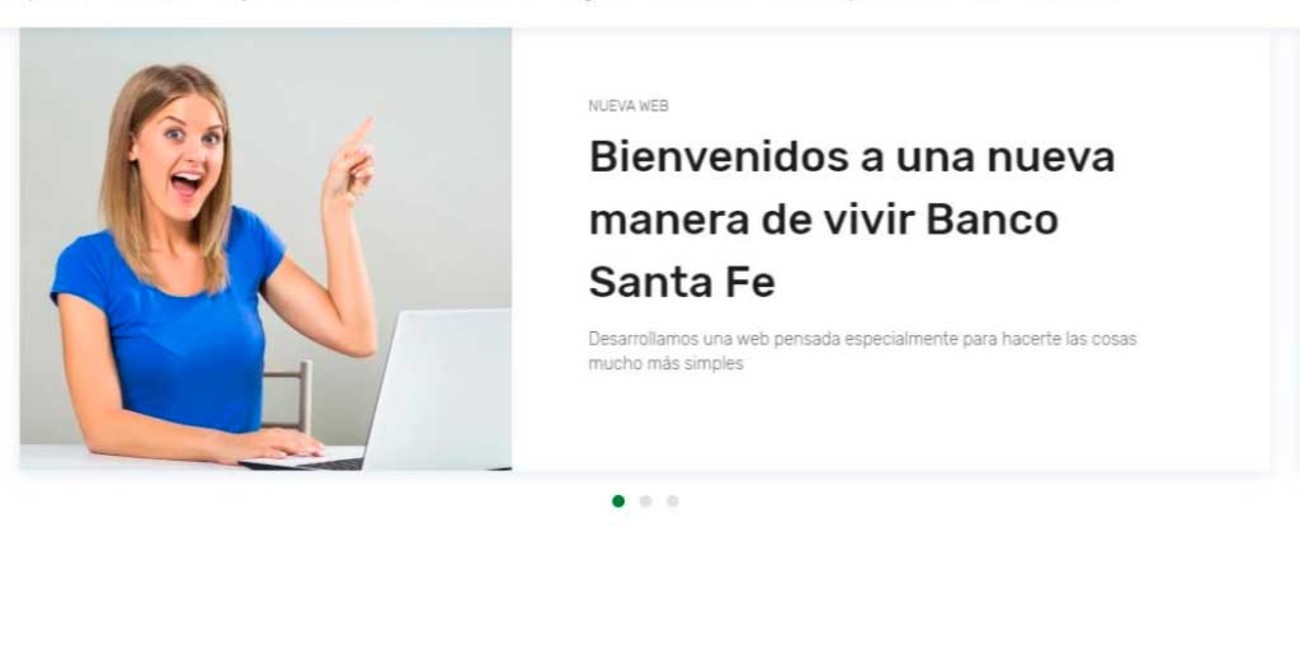 Banco Santa Fe presentó su nuevo sitio web totalmente renovado y multidispositivo