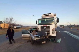 ELLITORAL_387949 |  El Litoral El estado en que quedaron los vehículos involucrados en el choque.