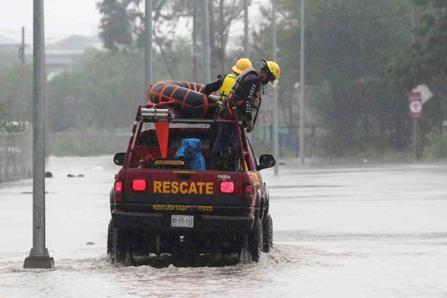 ELLITORAL_316280 |  Agencias El paso de la tormenta Hanna en el norte de México.