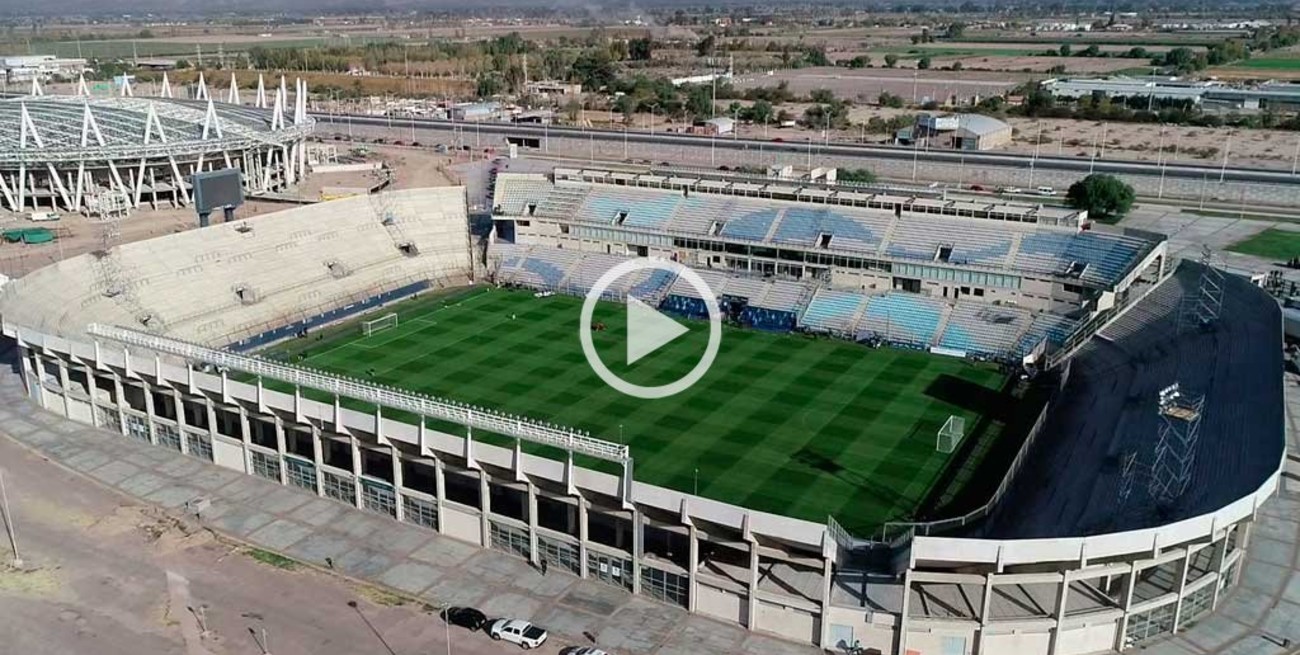 Desde el drone de El Litoral: así luce el estadio de San Juan en la previa de las semifinales