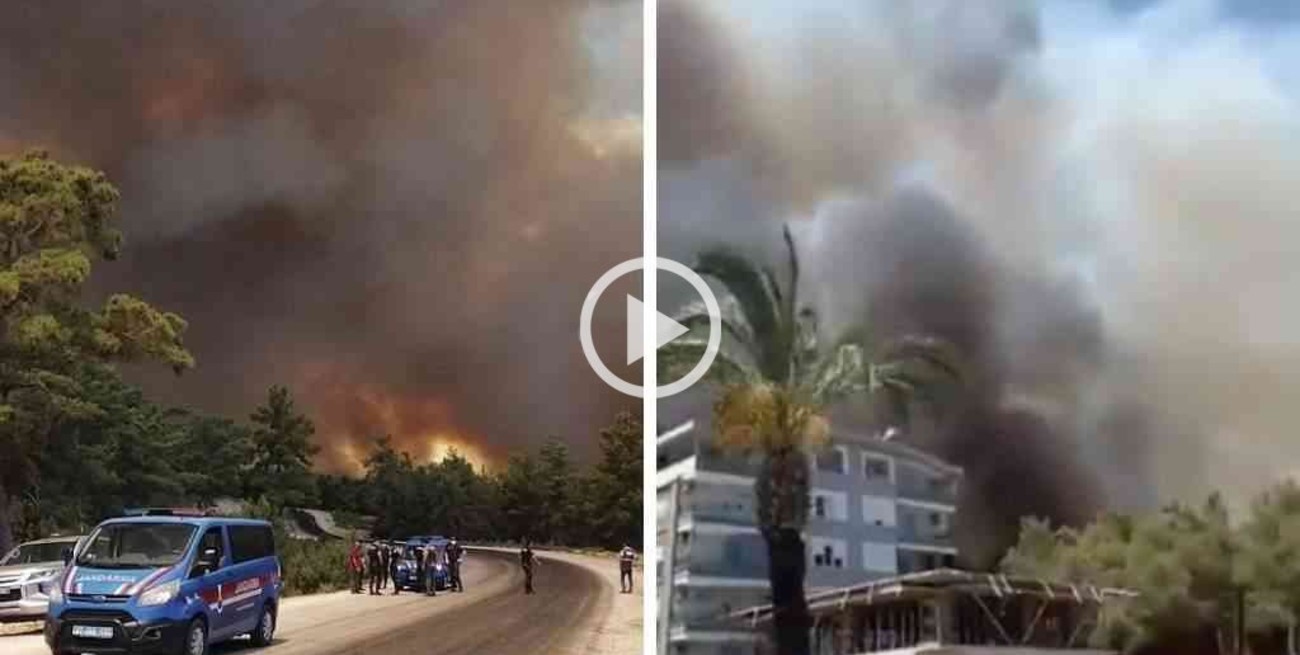 Al menos tres muertos y varios evacuados por un incendio forestal en el sur de Turquía