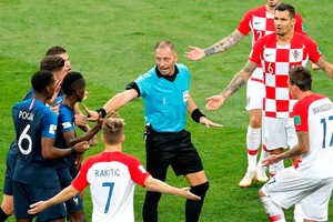 ELLITORAL_380409 |  Gentileza Pitana, en medio del partido entre Francia y Croacia en la final de Rusia 2018