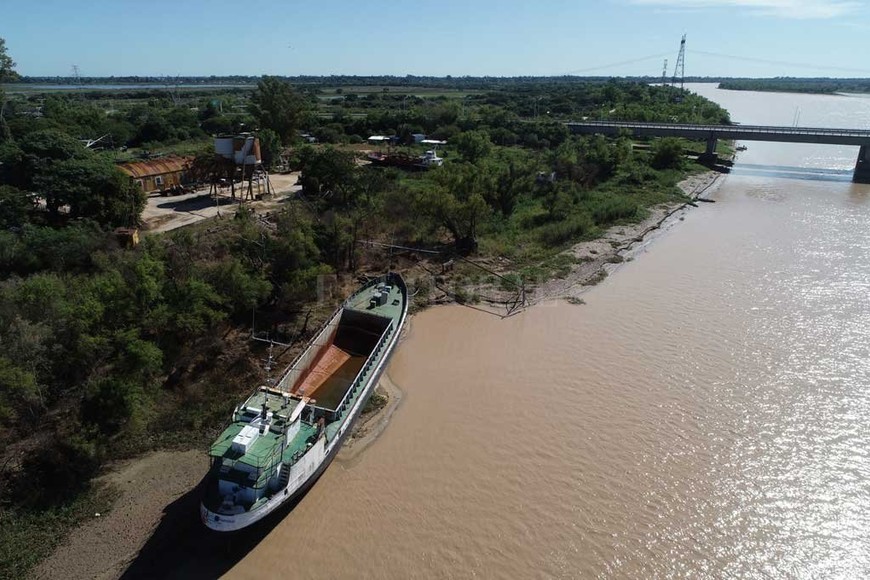ELLITORAL_295965 |  Fernando Nicola (Drone) El drone de El Litoral captó imágenes del río Colastiné este martes por  la mañana