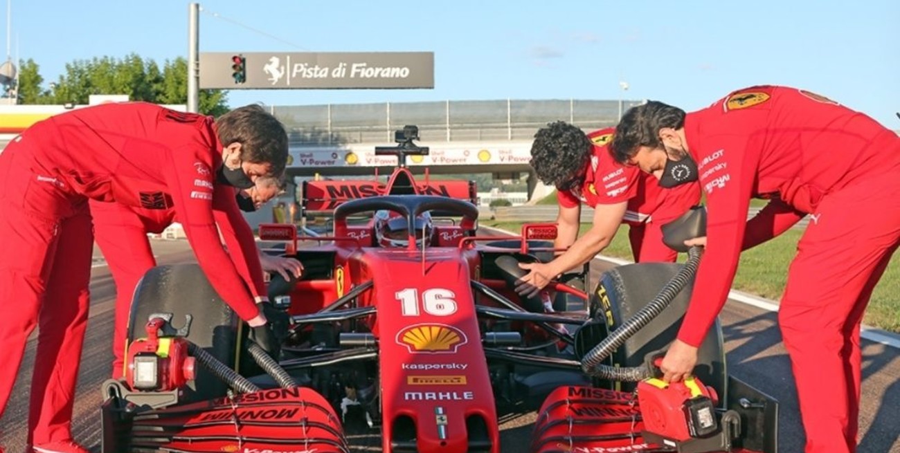 Charles Leclerc inicia la temporada de pruebas en Fiorano
