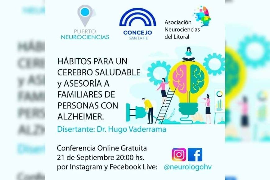 ELLITORAL_405457 |  Gentileza Conferencia gratuita organizada por la asociación de Neurociencias