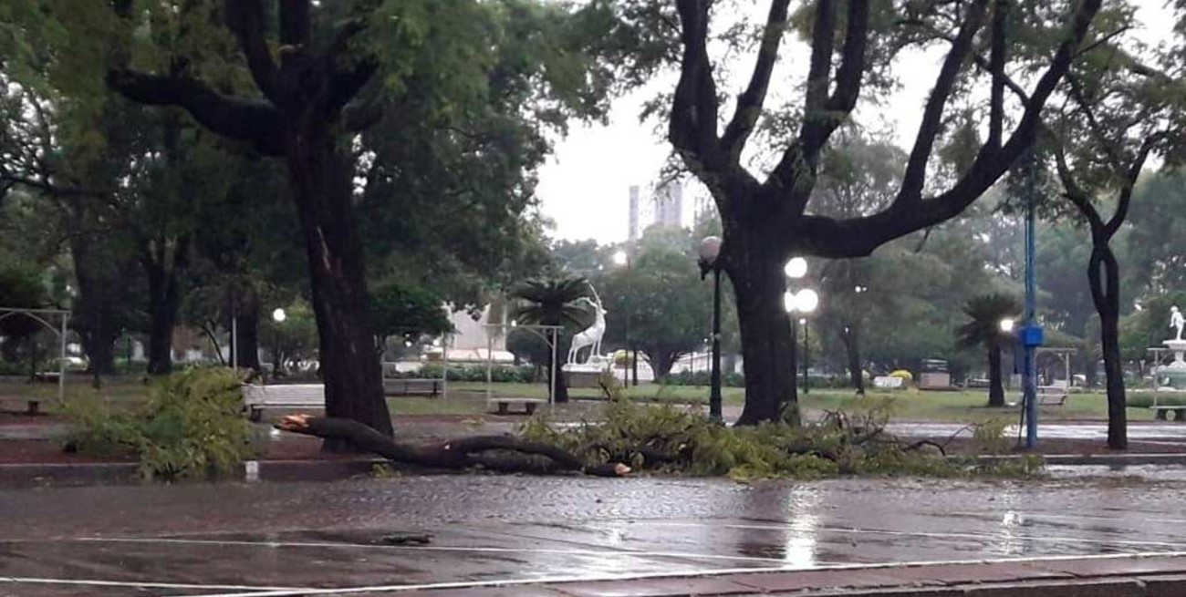 Fuerte tormenta azotó a la ciudad de Rafaela