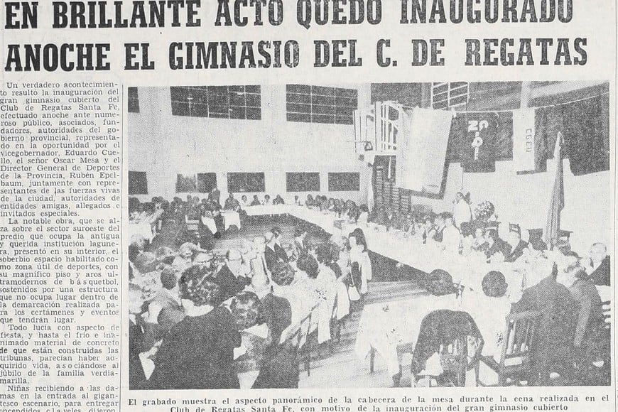 ELLITORAL_377336 |  Archivo El Litoral 09/12/1973 - Inauguración del complejo Regatas.