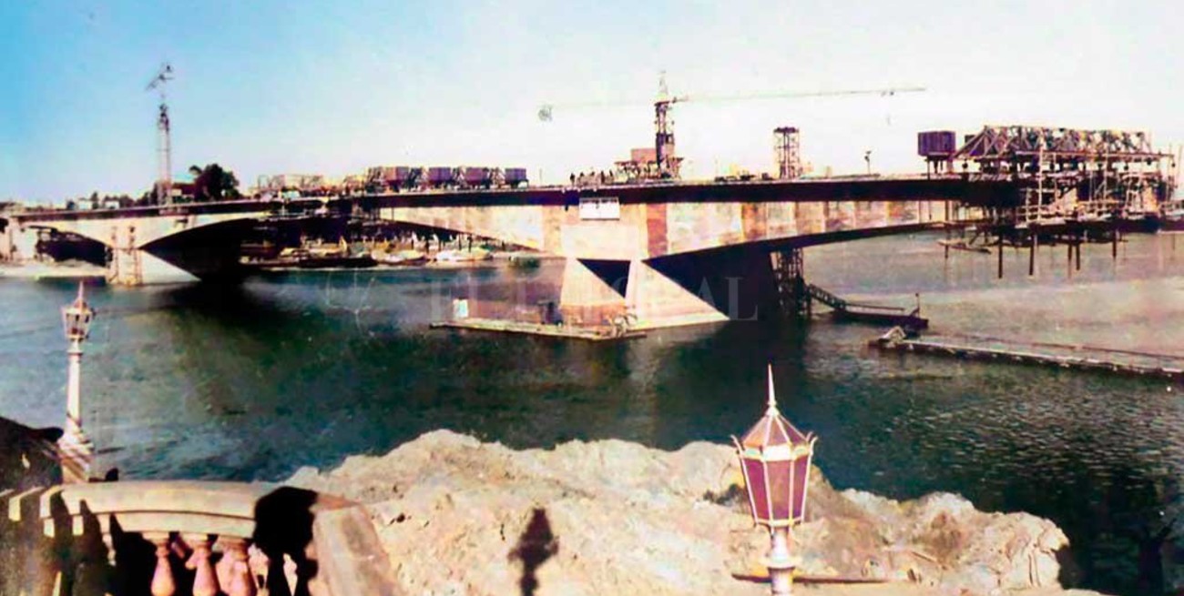 Puente Oroño: imágenes  históricas de su construcción