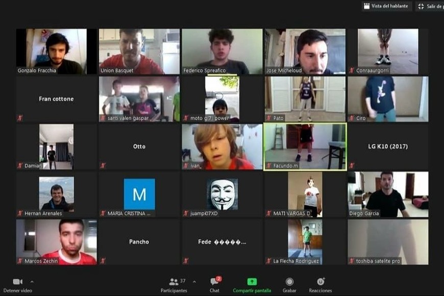 ELLITORAL_354435 |  Gentileza Banco, Unión y Rivadavia compartieron entrenamientos virtuales.