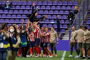 ELLITORAL_378308 |  Gentileza El prócer colchonero: Simeone y otro título como DT de Atlético de Madrid.
