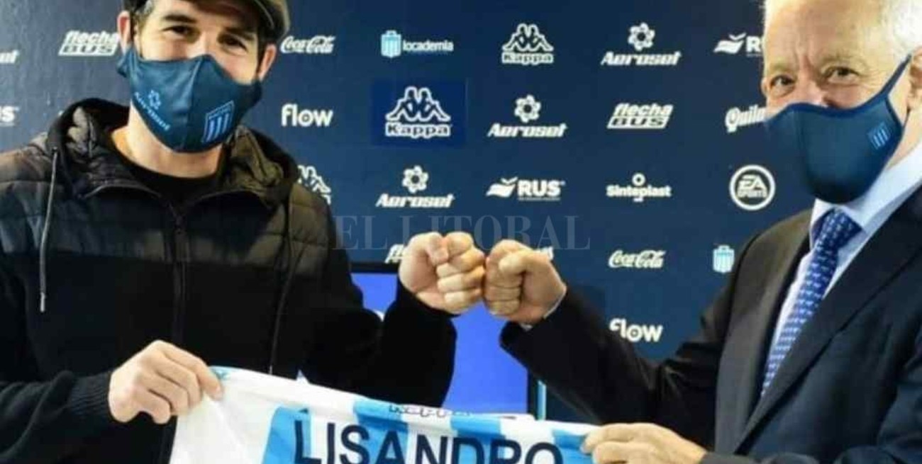 Lisandro López firmó su nuevo contrato con Racing