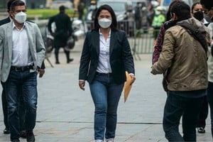 AFP La candidata presidencial peruana por el partido de derecha Fuerza Popular, Keiko Fujimori,