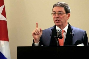 Gentileza Bruno Rodríguez Padilla, canciller cubano. Representante de Cuba ante la ONU.