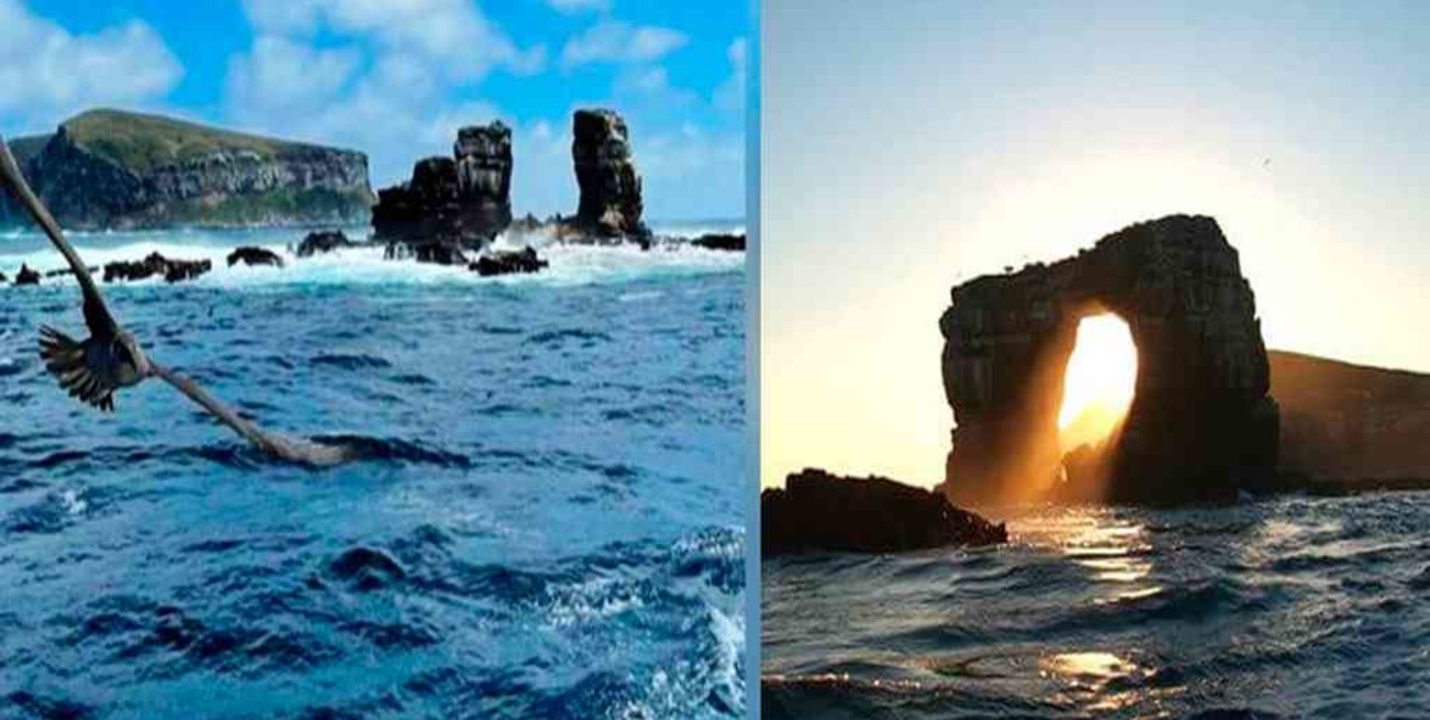 Colapsó el Arco de Darwin, ícono geológico y turístico de las islas Galápagos