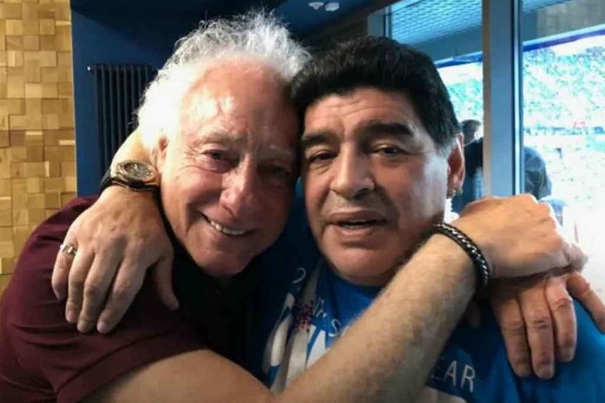 ELLITORAL_342225 |  El Litoral Con Guillermo Cóppola, cuando ya era Maradona. Estuvieron mucho tiempo juntos y vivieron una tormentosa relación.