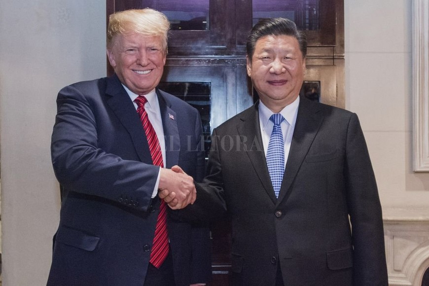 ELLITORAL_316070 |  Archivo El Litoral Trump y Xi Jinping se dan la mano durante la reunión del G20 en Buenos Aires.