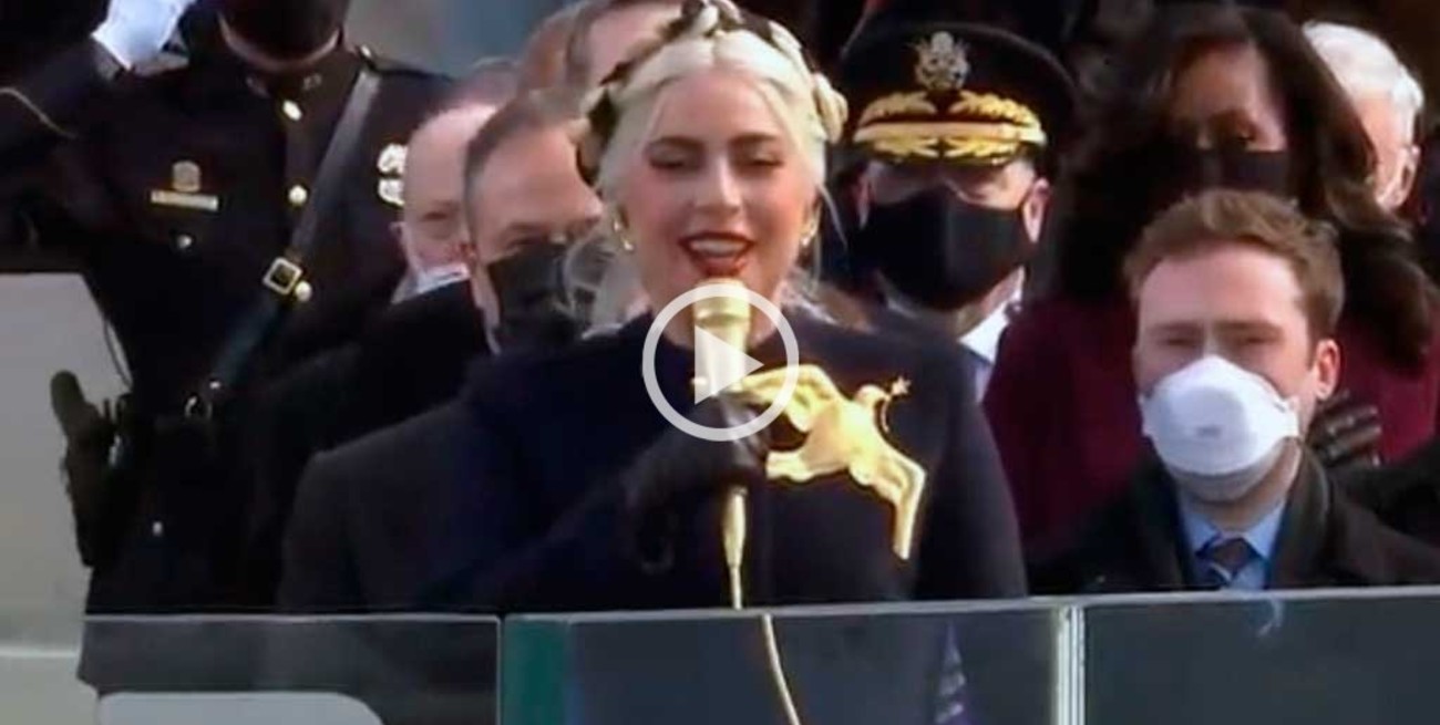 Video: así fue la presentación de Lady Gaga en la asunción de Biden