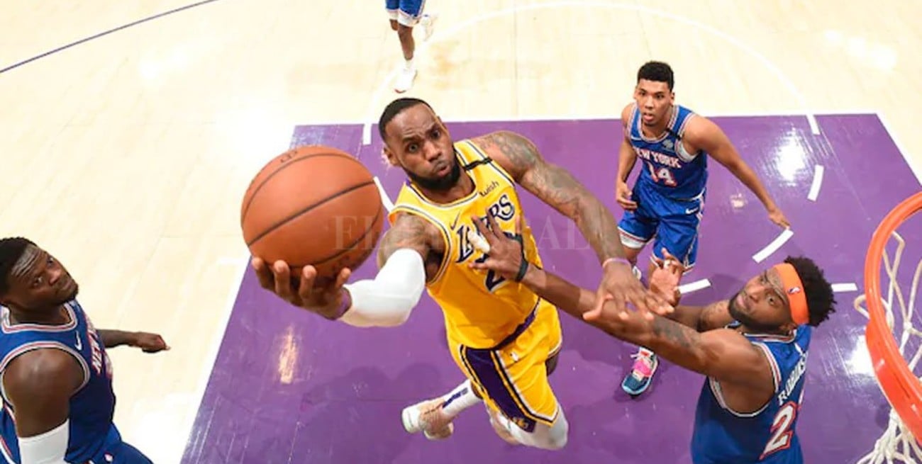 Gran actuación de LeBron para un nuevo triunfo de Los Lakers