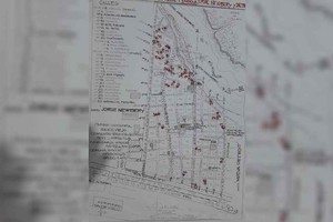 El Litoral Mapa del delito elaborado por el arquitecto José Luis Galdón, en colaboración con otros vecinos.