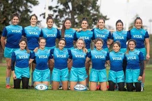 Gentileza UAR Las quince jugadoras que entrenaron en Don Torcuato, en la instancia definitoria de la preparación para el cierre de la Qualy Olímpica.