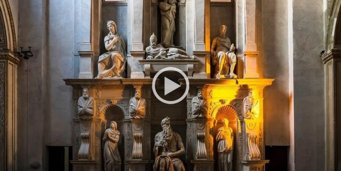 Video viral: descubren un efecto lumínico en una obra de Miguel Ángel