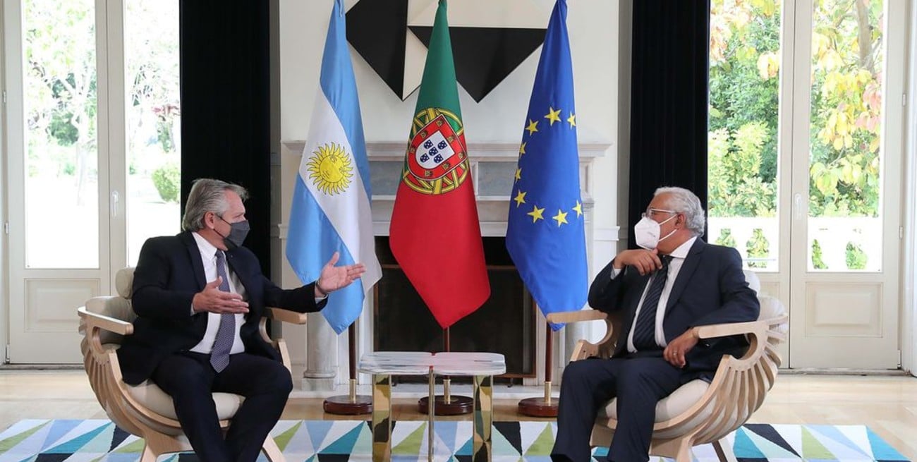 Alberto Fernández recibió el apoyo de Portugal ante el Fondo Monetario Internacional
