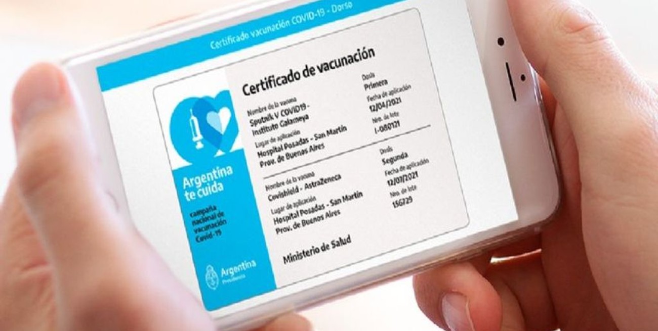 Paso a paso: cómo tramitar en Argentina el certificado digital de vacunación 