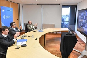 Noticias Argentinas Imagen de uno de los encuentros realizados en 2021, en modo virtual.