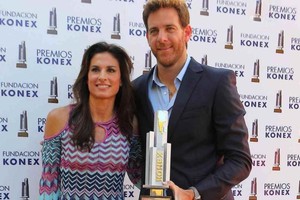 Gentileza Sabatini y Del Potro, en la entrega de los premios Konex.