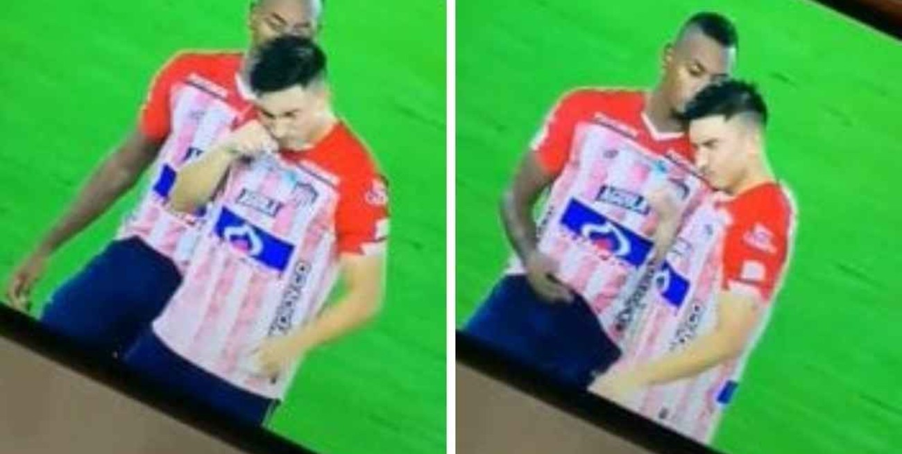 Polémica en la liga colombiana: dos jugadores de Junior inhalaron una sustancia en pleno partido 