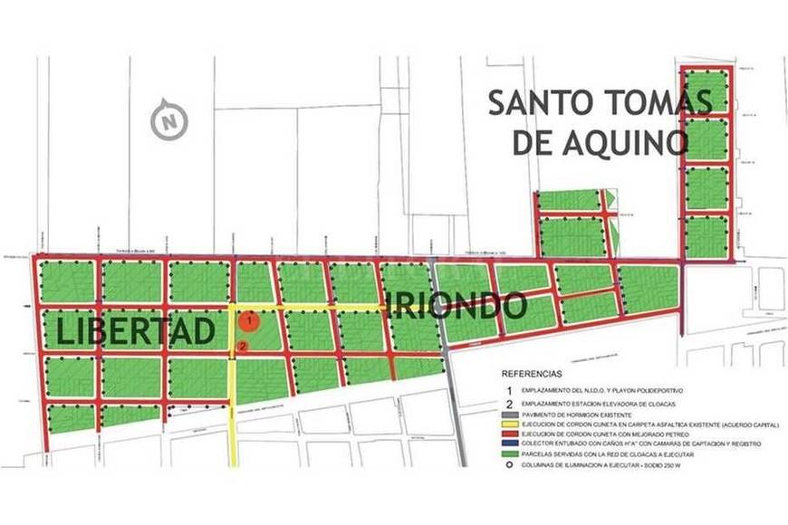ELLITORAL_188130 |  Gentileza Municipalidad Santo Tomé Área definida. Alrededor de 36 manzanas distribuidas entre los barrios Iriondo, Villa Libertad y Santo Tomás de Aquino serán intervenidas con distintos frentes de trabajos.