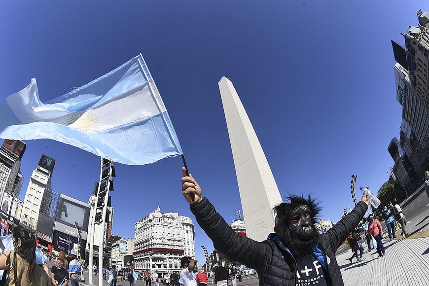 ELLITORAL_330911 |  Télam/Fernando Gens La concentración principal está en el Obelisco porteño.