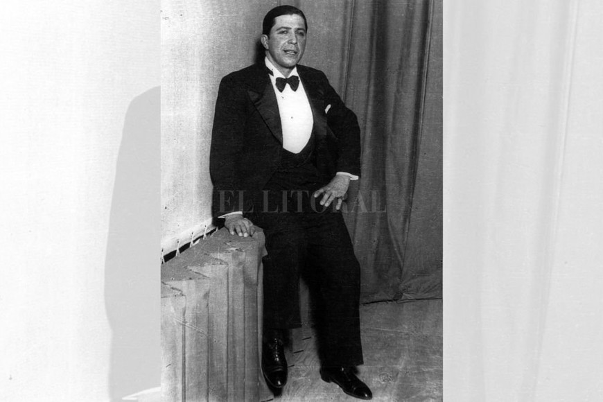 ELLITORAL_281700 | Archivo El Litoral - Foto Lassaga - Colección Birri Carlos Gardel en Santa Fe.