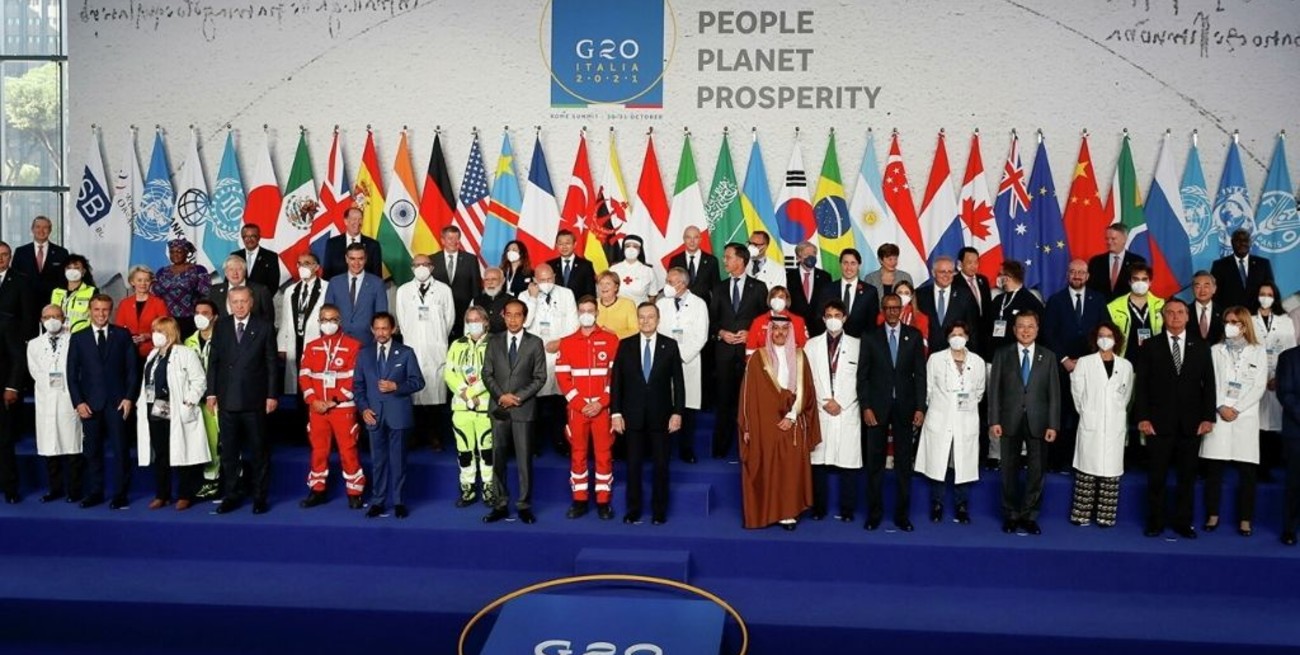 Los líderes del G20 en Roma acordaron una previsión límite de 1.5 grados para el calentamiento global