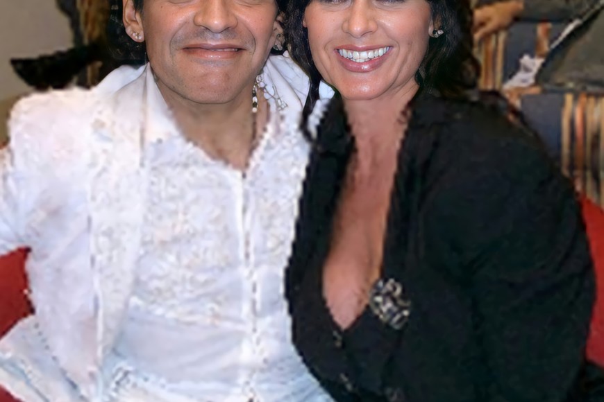 ELLITORAL_417430 |  Archivo Los dos 10: Nadia con Diego Maradona.