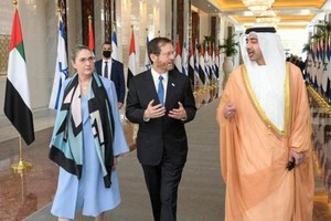 ELLITORAL_434188 |  Gentileza El presidente de Israel, Isaac Herzog, de visita oficial en Abu Dabi, capital de los Emiratos Árabes Unidos.