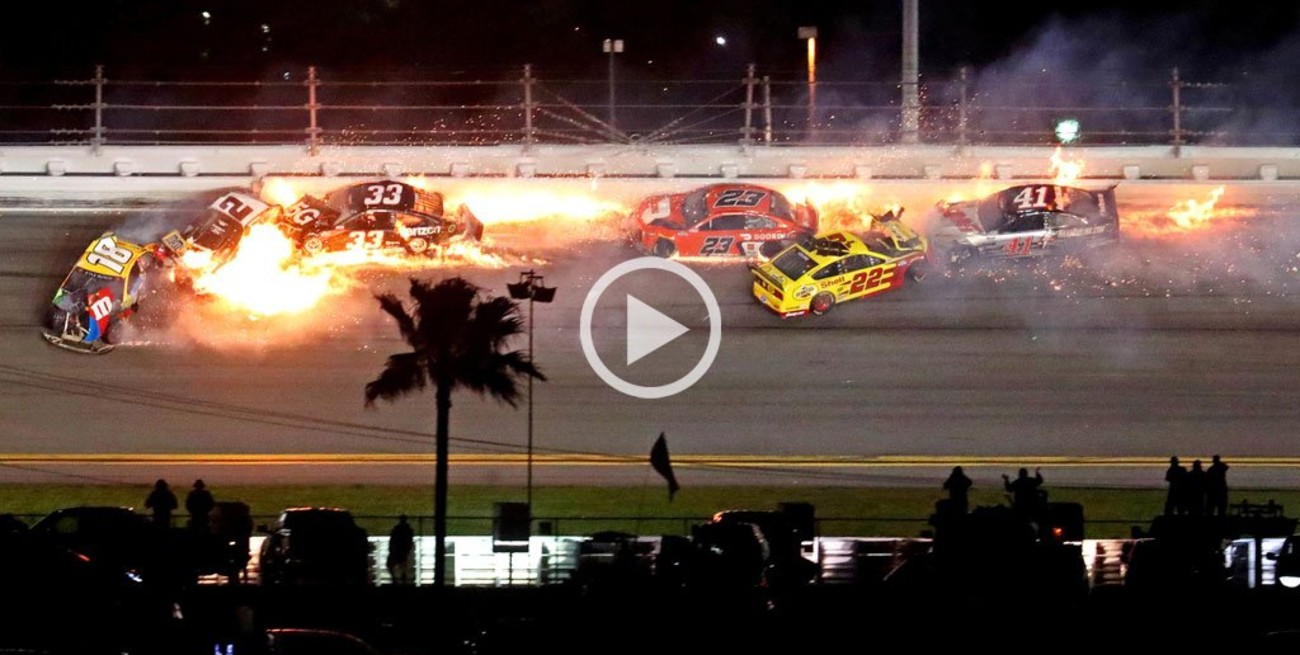 Video: impactante y dramático accidente en las 500 Millas de Daytona
