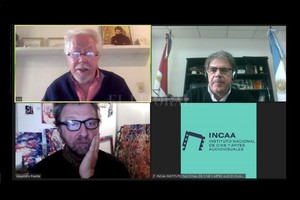 ELLITORAL_384009 |  Gentileza Cultura Santa Fe Puenzo, Llonch y el productor ejecutivo del Incaa, Alejandro Puente, gestor del encuentro.