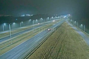 ELLITORAL_389741 |  Gentileza Así lucía la autopista Santa Fe - Rosario en las primeras horas de este martes.