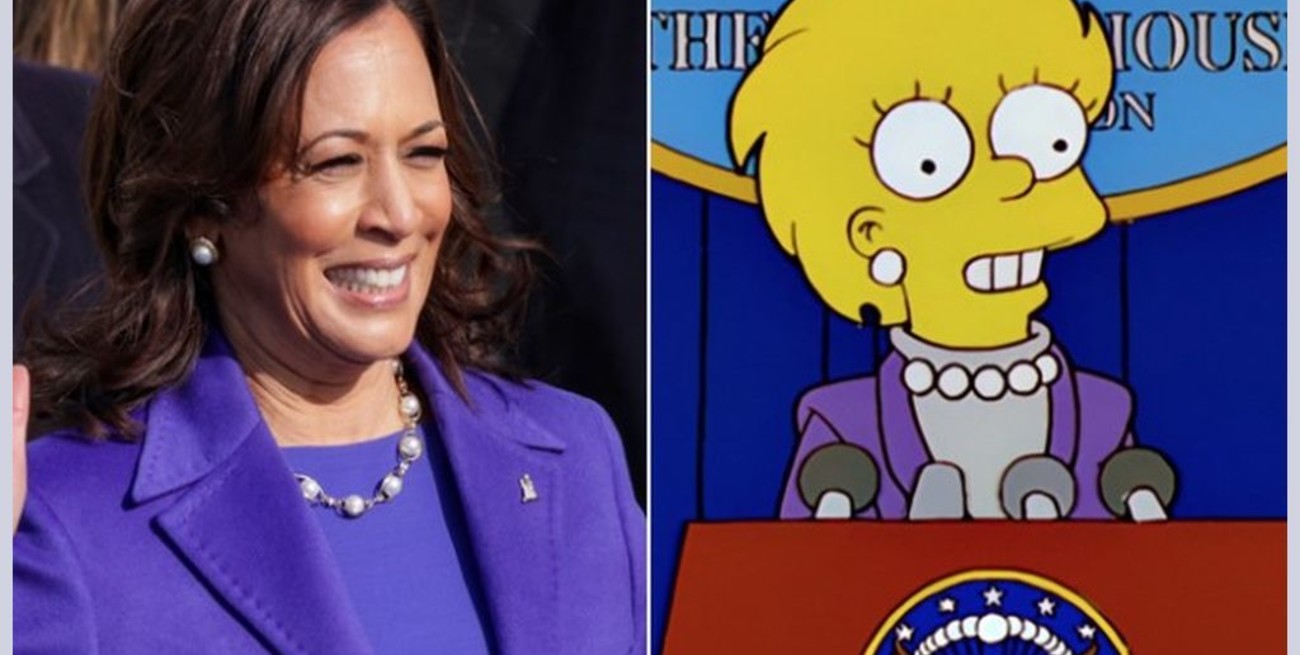 Los Simpson lo hicieron de nuevo: Kamala Harris lucía como Lisa en la investidura post Trump
