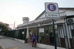 ELLITORAL_348307 |   16.08.2019 Frente del Hospital Sayago.