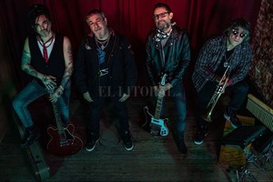 Gentileza producción De vuelta en acción: Maikel de Luna Campos (que estuvo internado por Covid), su primo el Mono Fabio (que atravesó la enfermedad de manera más leve), Memo Manera y Claudio Maffia.