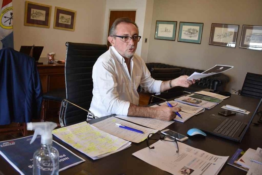 ELLITORAL_352119 |  Manuel Fabatía Daniel Costamagna detalló parte de lo realizado por su cartera en el último año.